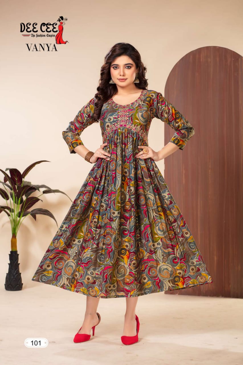 Vanya By Dee Cee Printed Kurtis Wholesale Market In Surat with Price